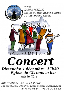 Ferrand Concert Clavans Gadjo Meidjo