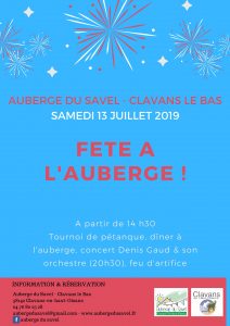 Fête national 14 juillet Clavans en Haut Oisans